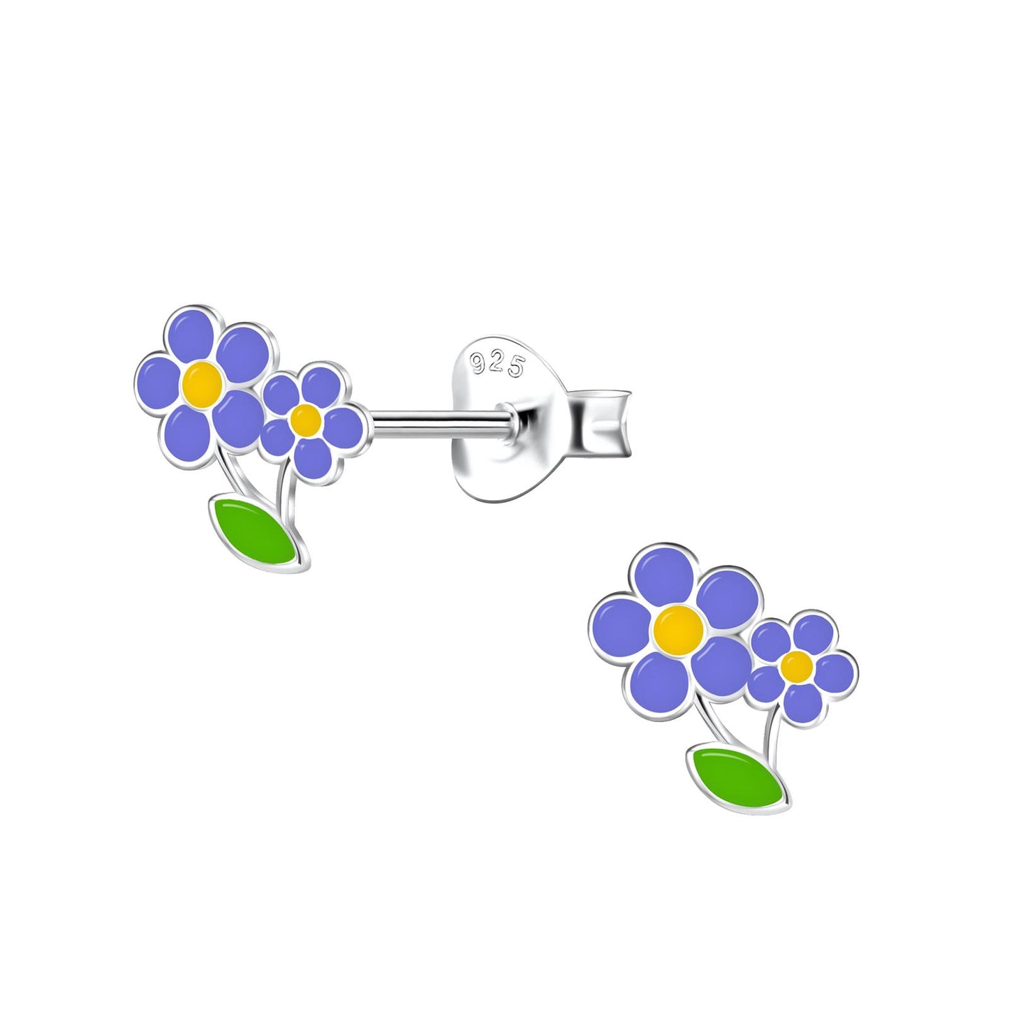 Mädchen Ohrringe Blumen aus 925 Silber