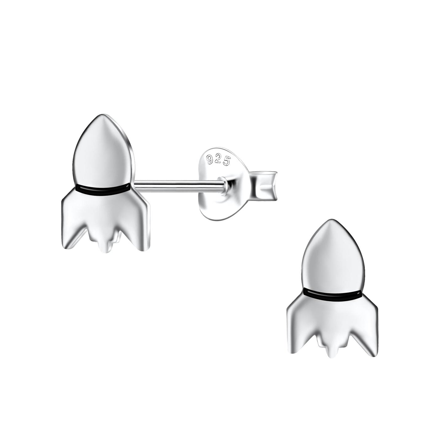Jungen Ohrringe Raketen aus 925 Silber