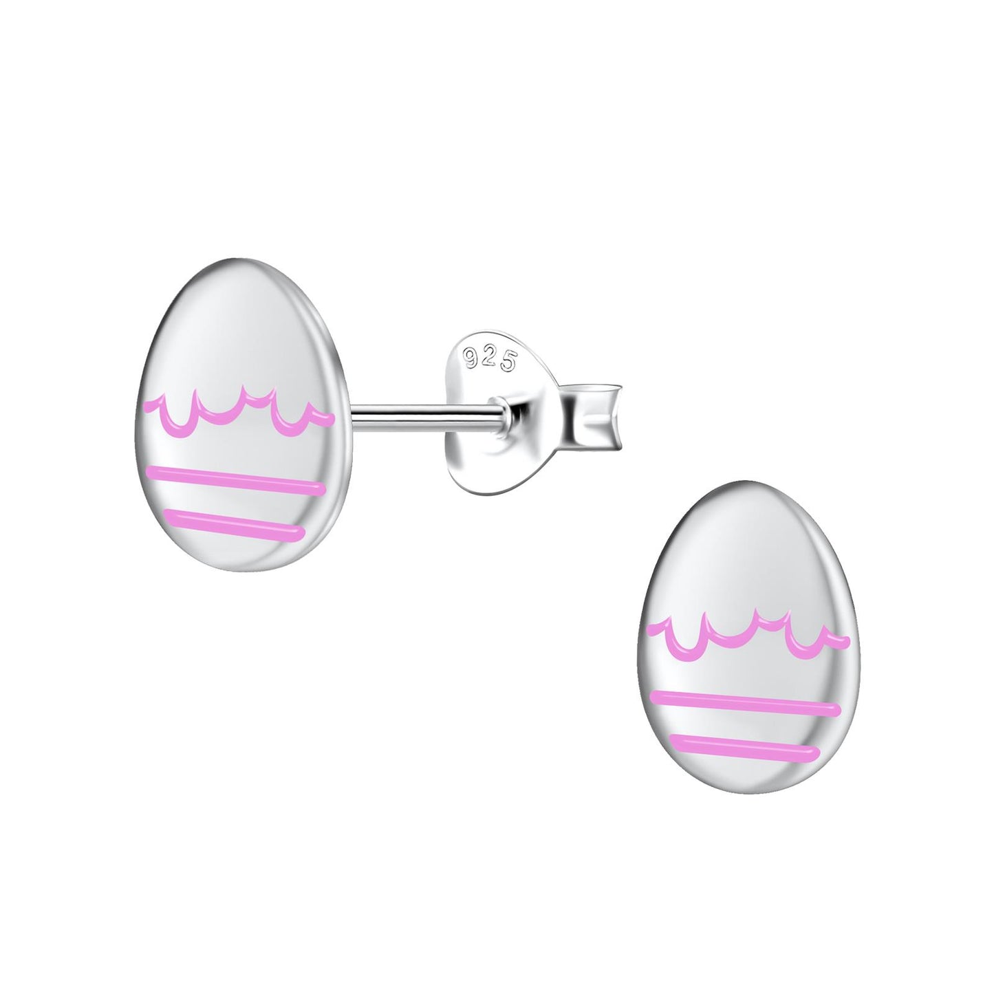 Children's Easter egg earrings made of 925 silver
