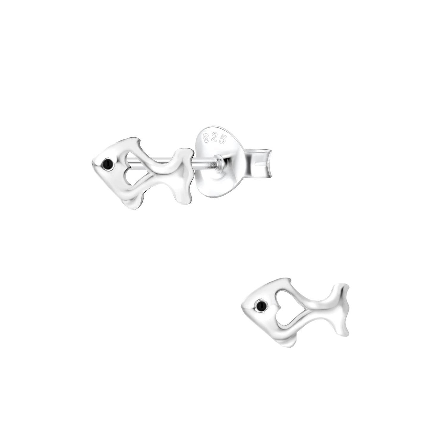 Kinder Ohrringe Fisch aus 925 Silber