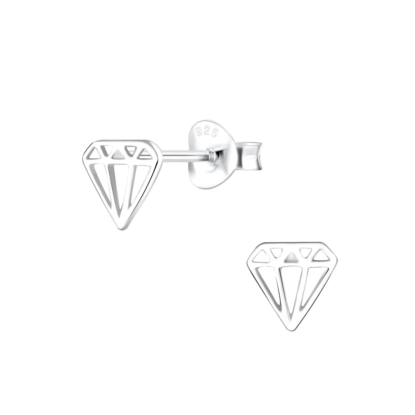 Kinder Ohrringe Diamant aus 925 Silber