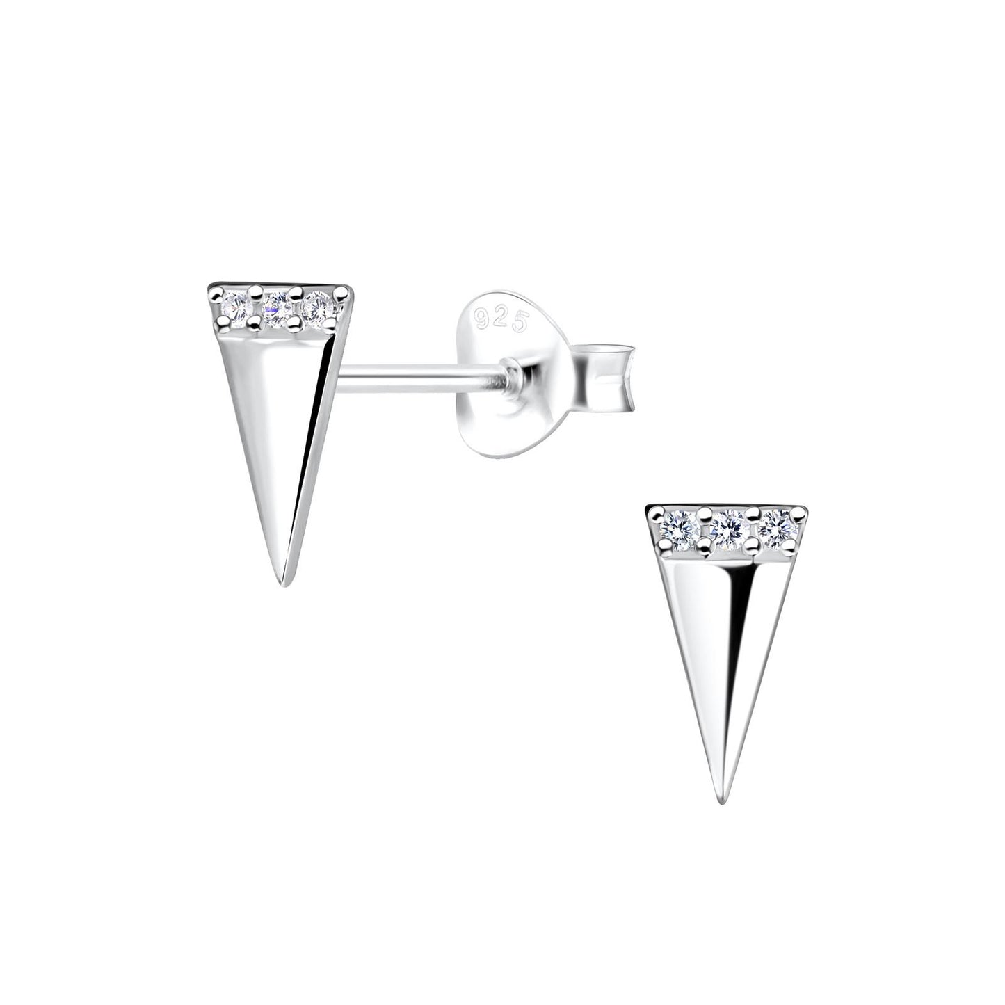 Kinder Ohrringe Dreieck aus 925 Silber