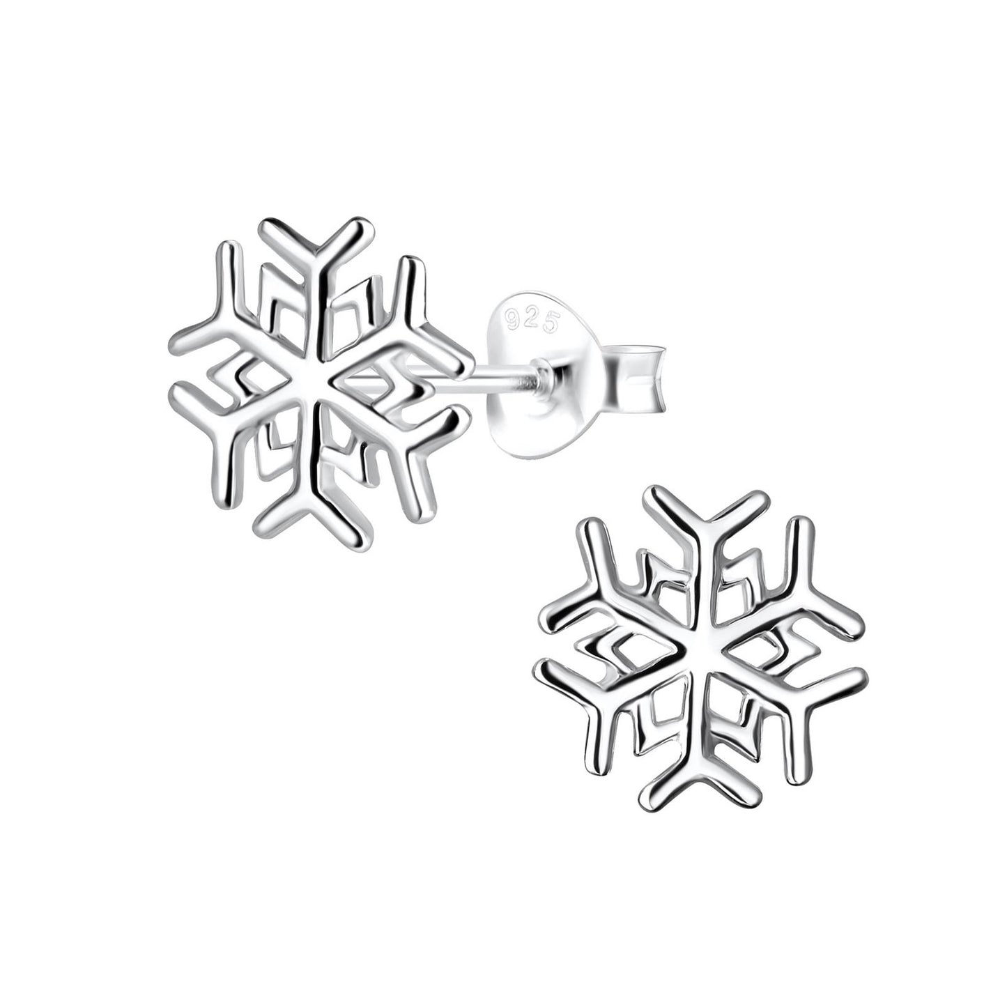 Children's Snowflake Earrings made of 925 Silver