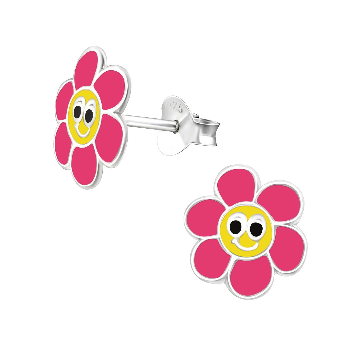 Mädchen Ohrringe Blume aus 925 Silber