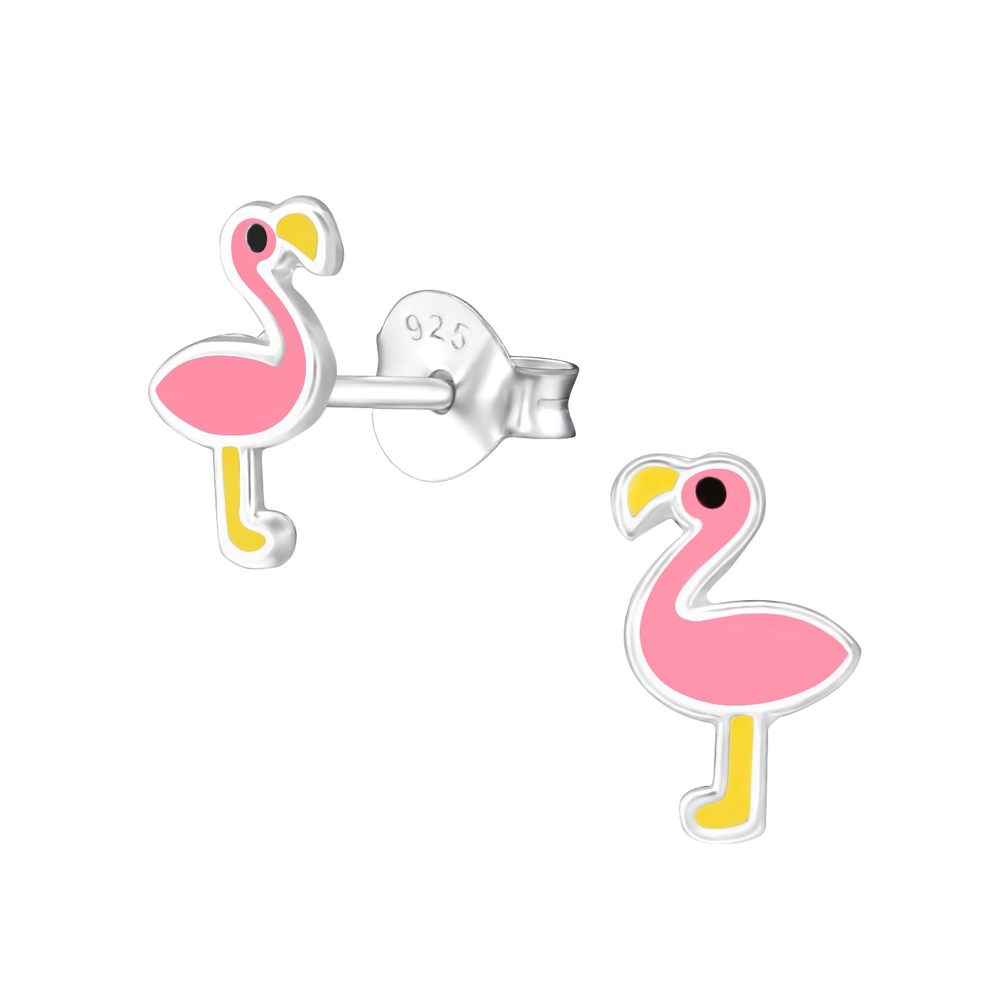 Kinder Ohrringe Flamingo aus 925 Silber