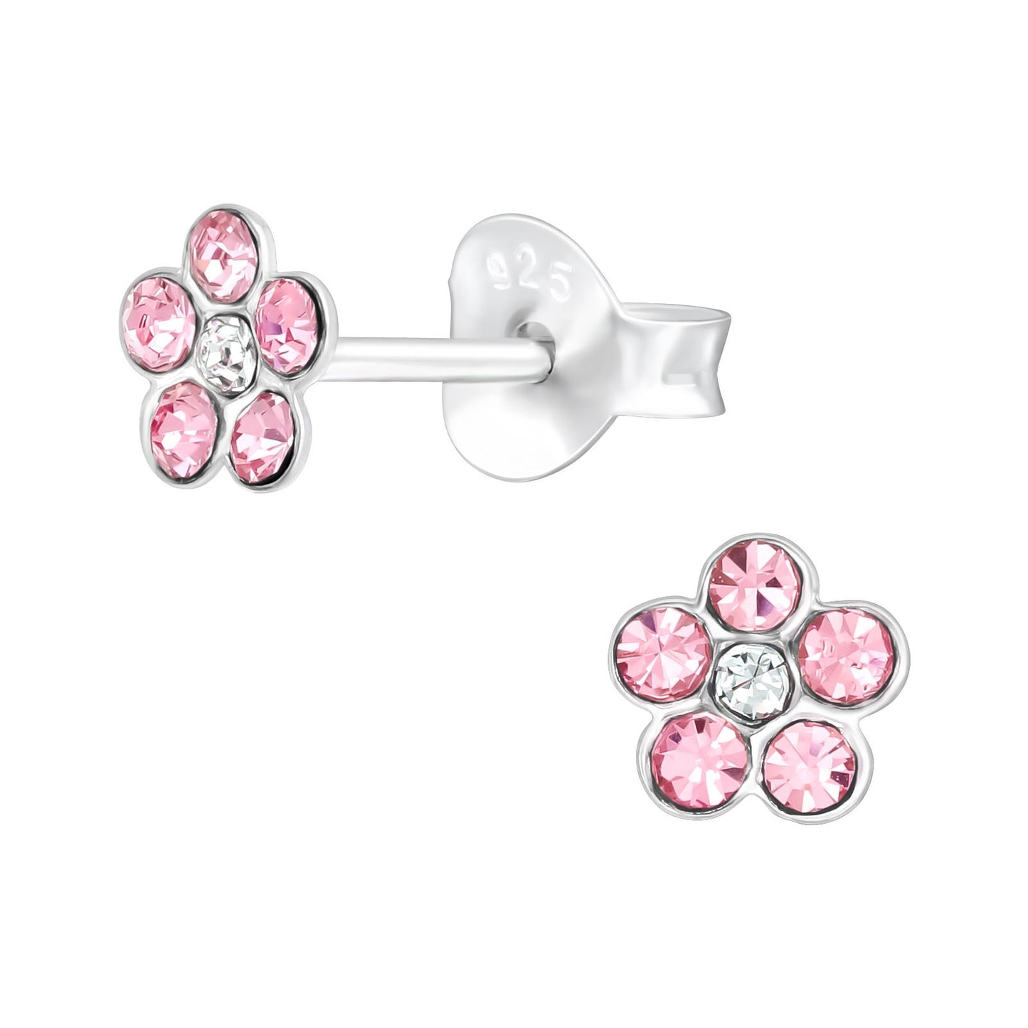 Mädchen Ohrringe Blumen aus 925 Silber