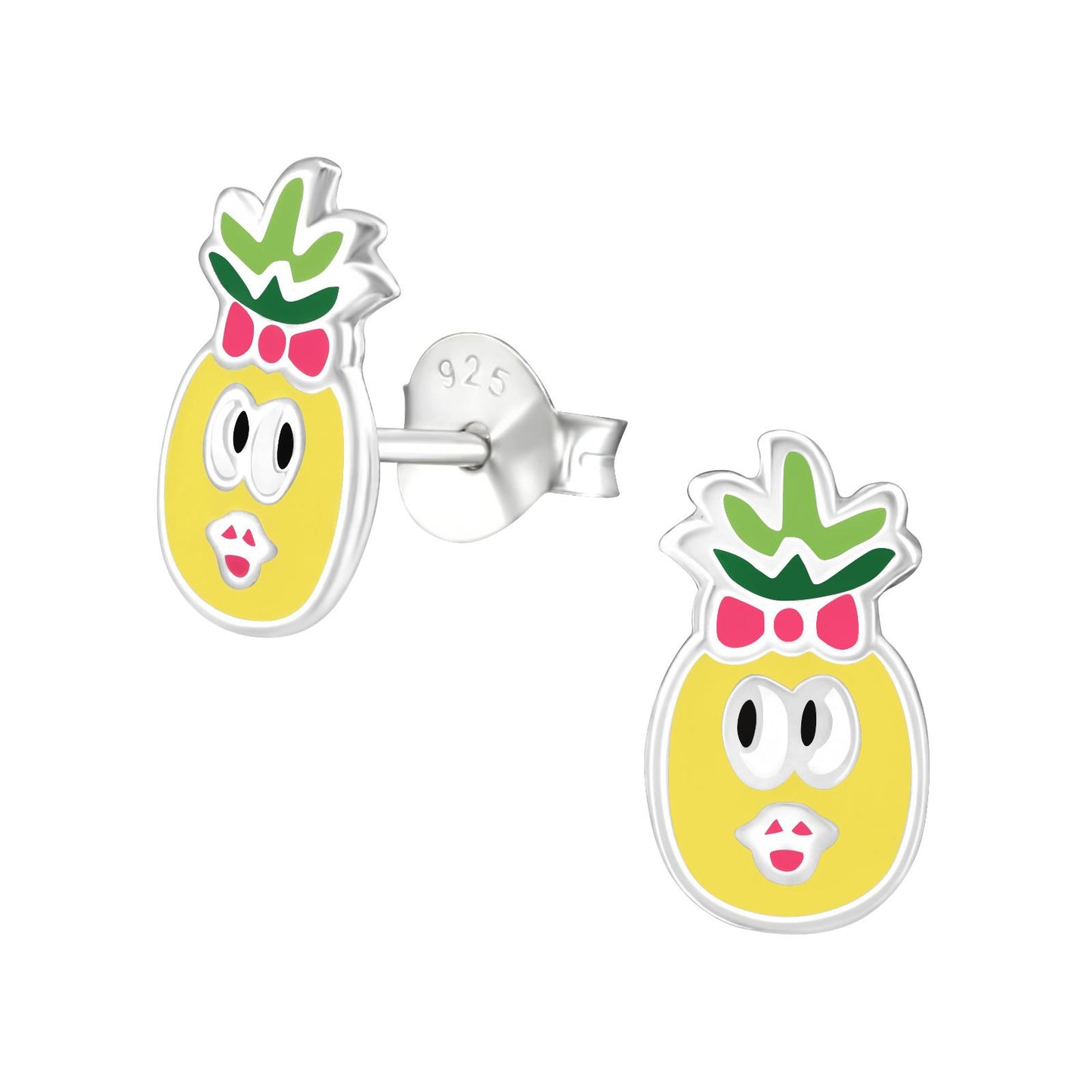 Children's pineapple earrings made of 925 silver