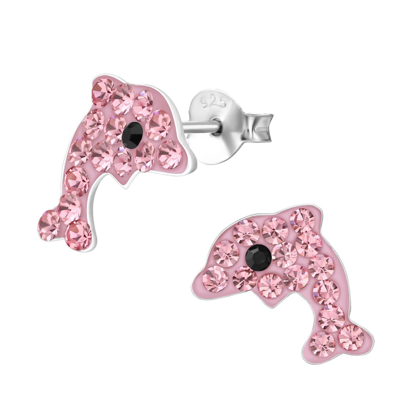 Kinder Ohrringe Delfin aus 925 Silber