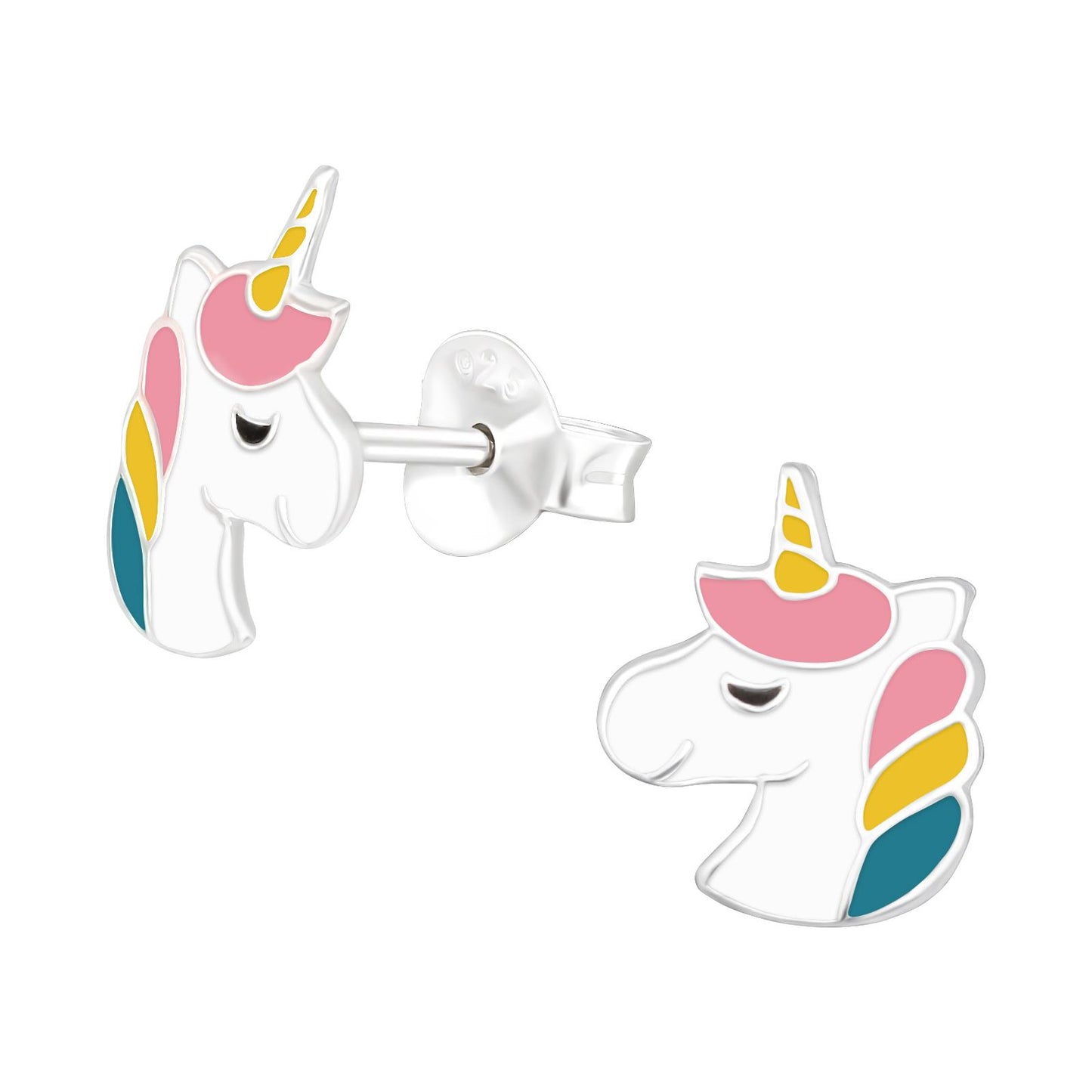 Mädchen Ohrringe Einhorn aus 925 Silber