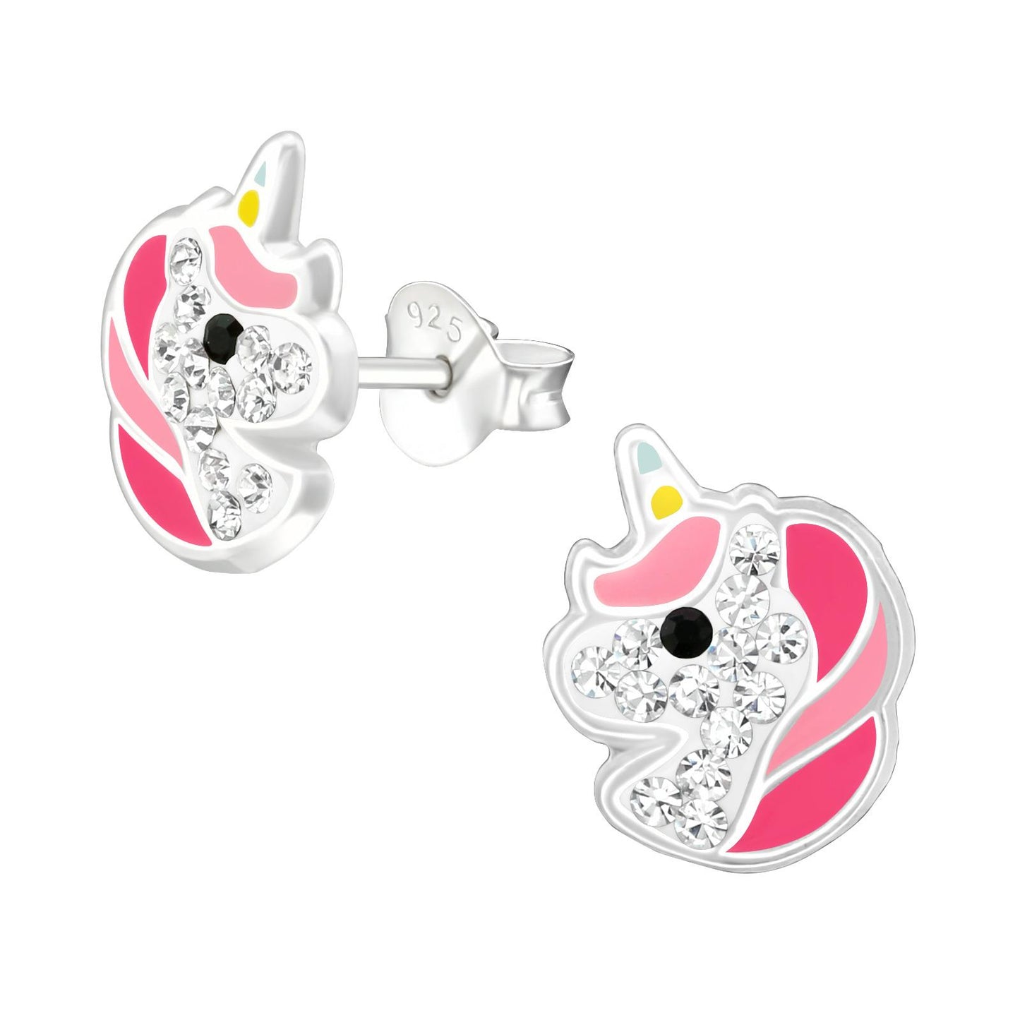 Mädchen Ohrringe Einhorn aus 925 Silber