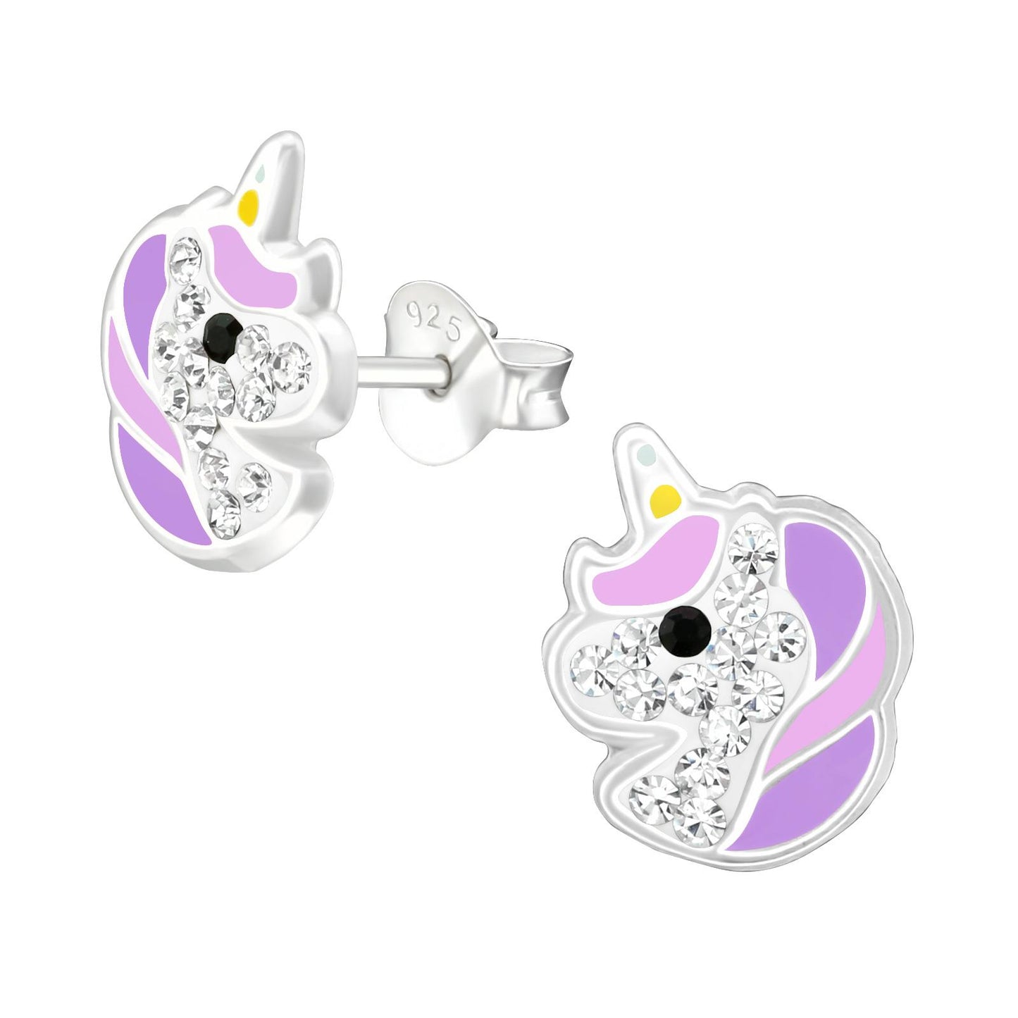 Mädchen Ohrringe Einhorn aus 925 Silber
