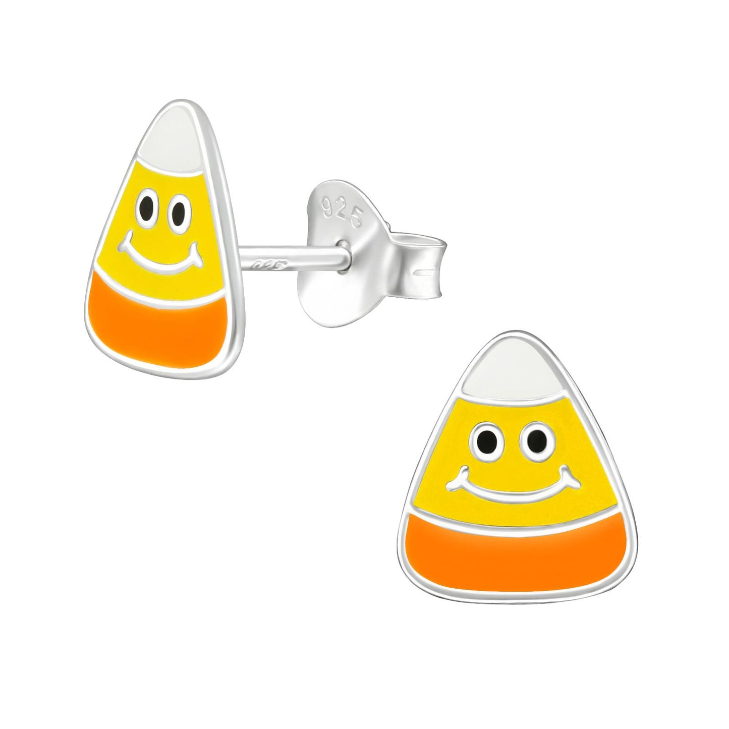 Kinder Ohrringe Candy Corn aus 925 Silber