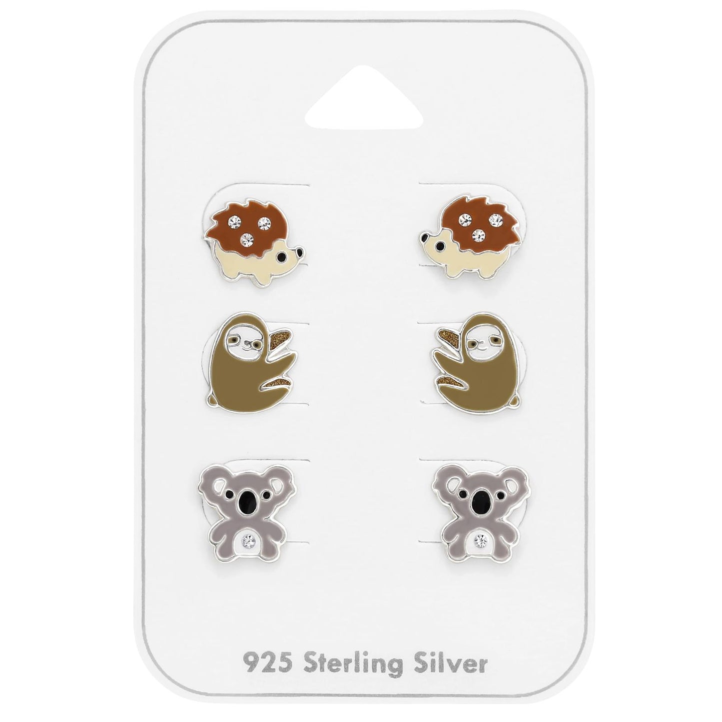 Kinder Schmuckset Igel Faultier Koala aus 925 Silber