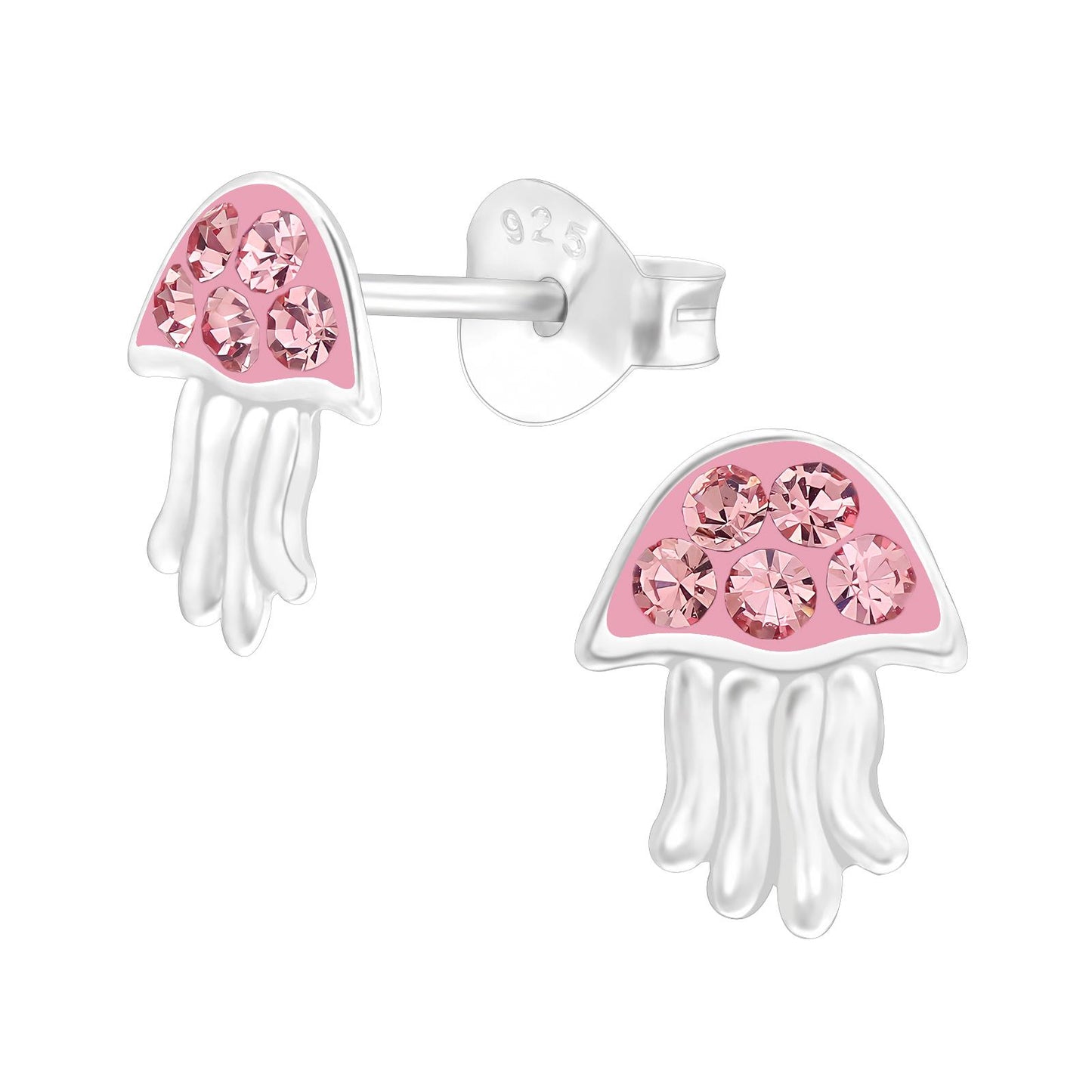 Kinder Ohrringe Qualle aus 925 Silber