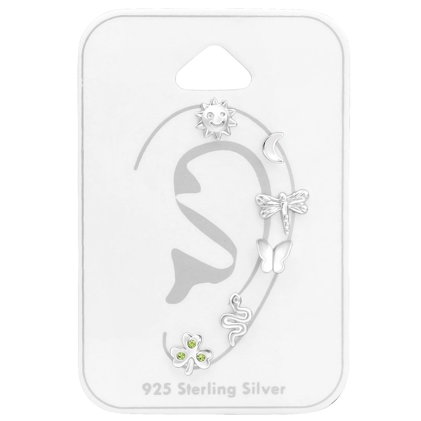 Children's jewelry set, natural finish, made of 925 silver