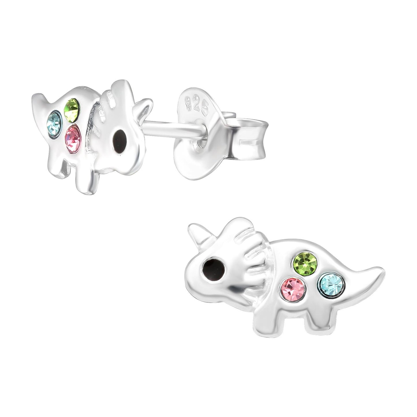 Jungen Ohrringe Dinosaurier aus 925 Silber