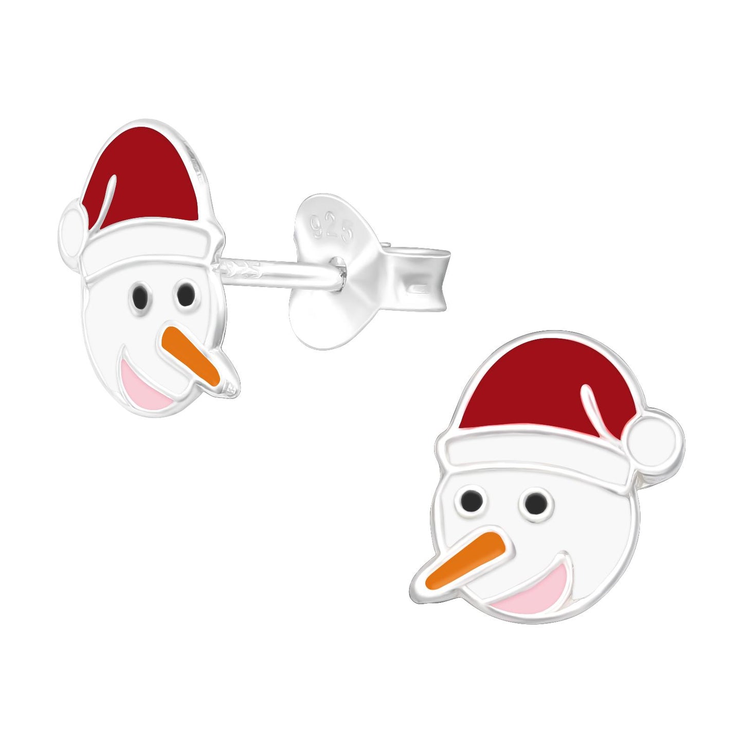 Kinder Ohrringe Schneemann aus 925 Silber