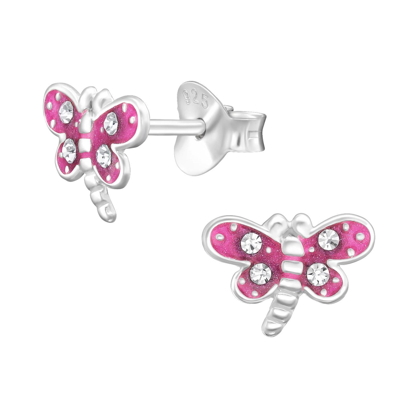 Kinder Ohrringe Libelle aus 925 Silber