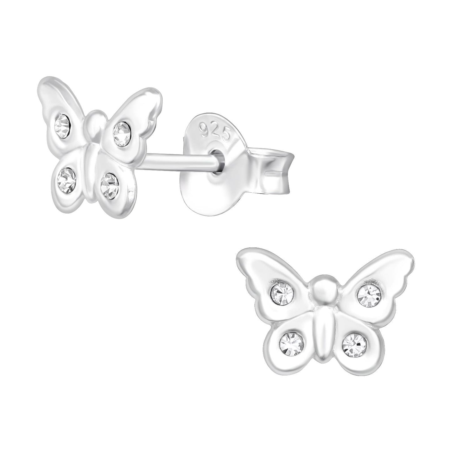 Mädchen Ohrringe Schmetterling aus 925 Silber