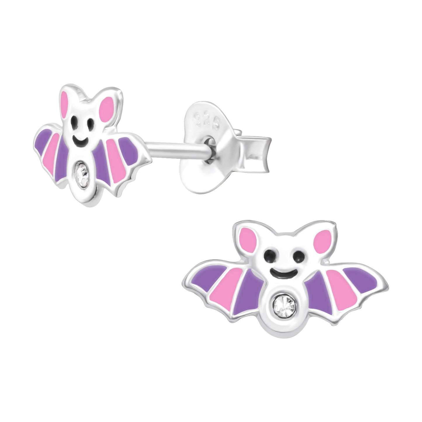 Kinder Ohrringe Fledermaus aus 925 Silber