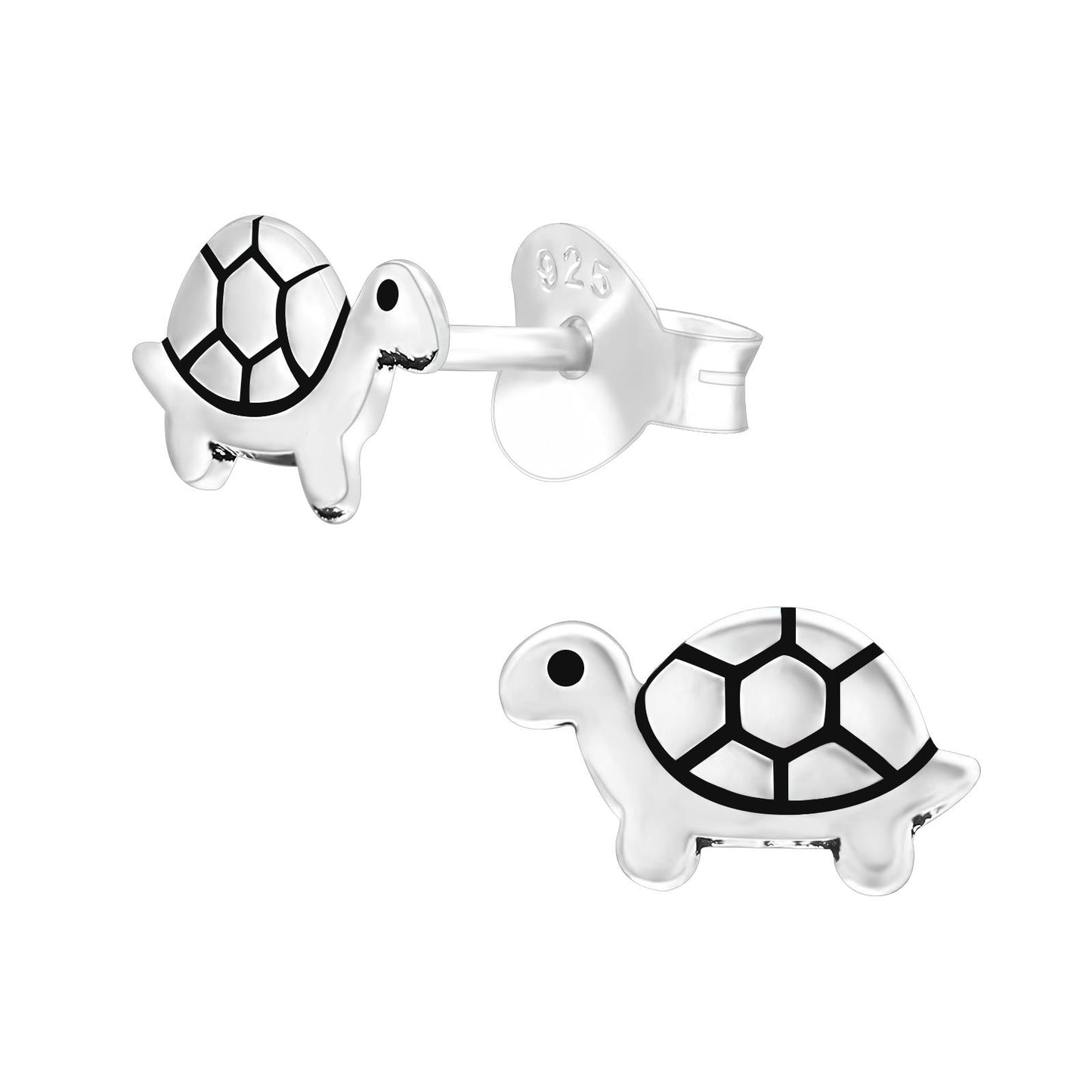 Kinder Ohrringe Schildkröte aus 925 Silber