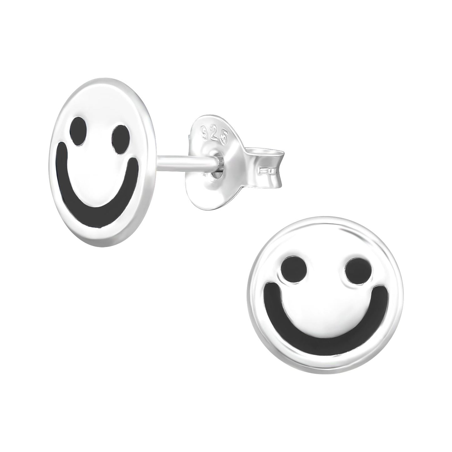 Kinder Ohrringe Smiley aus 925 Silber