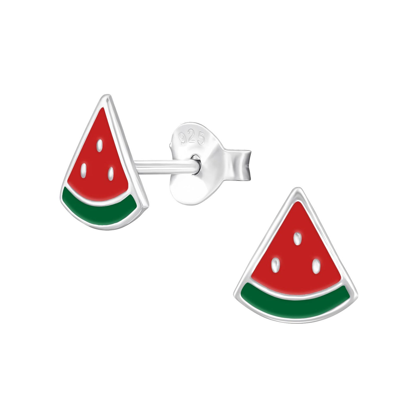 Kinder Ohrringe Wassermelonen aus 925 Silber