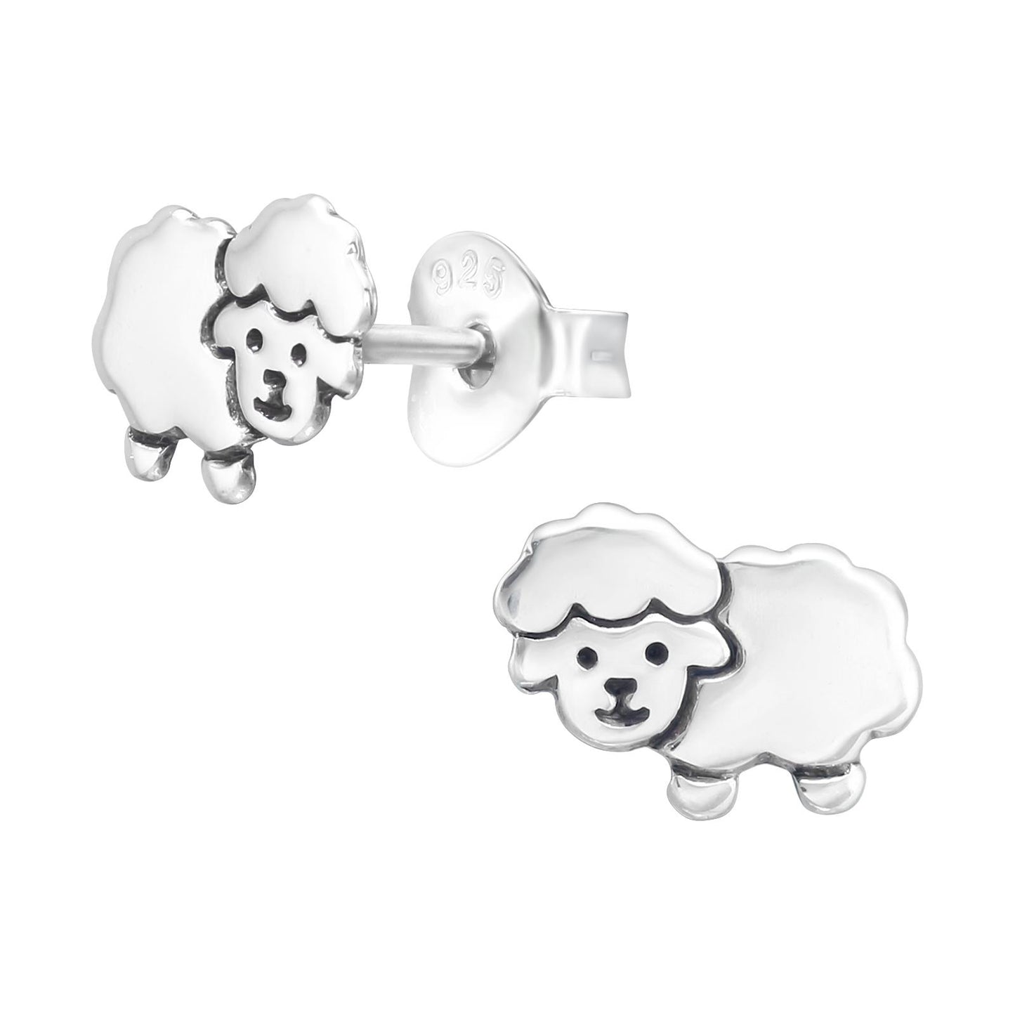 Kinder Ohrringe Schaf aus 925 Silber