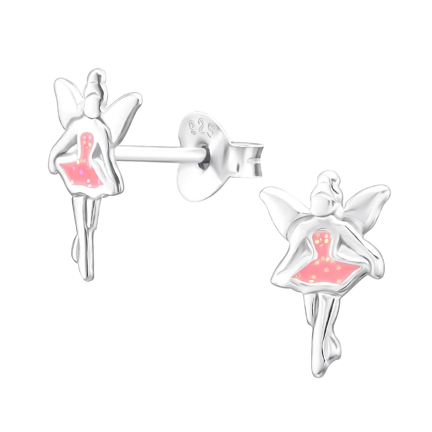 Children's angel earrings made of 925 silver
