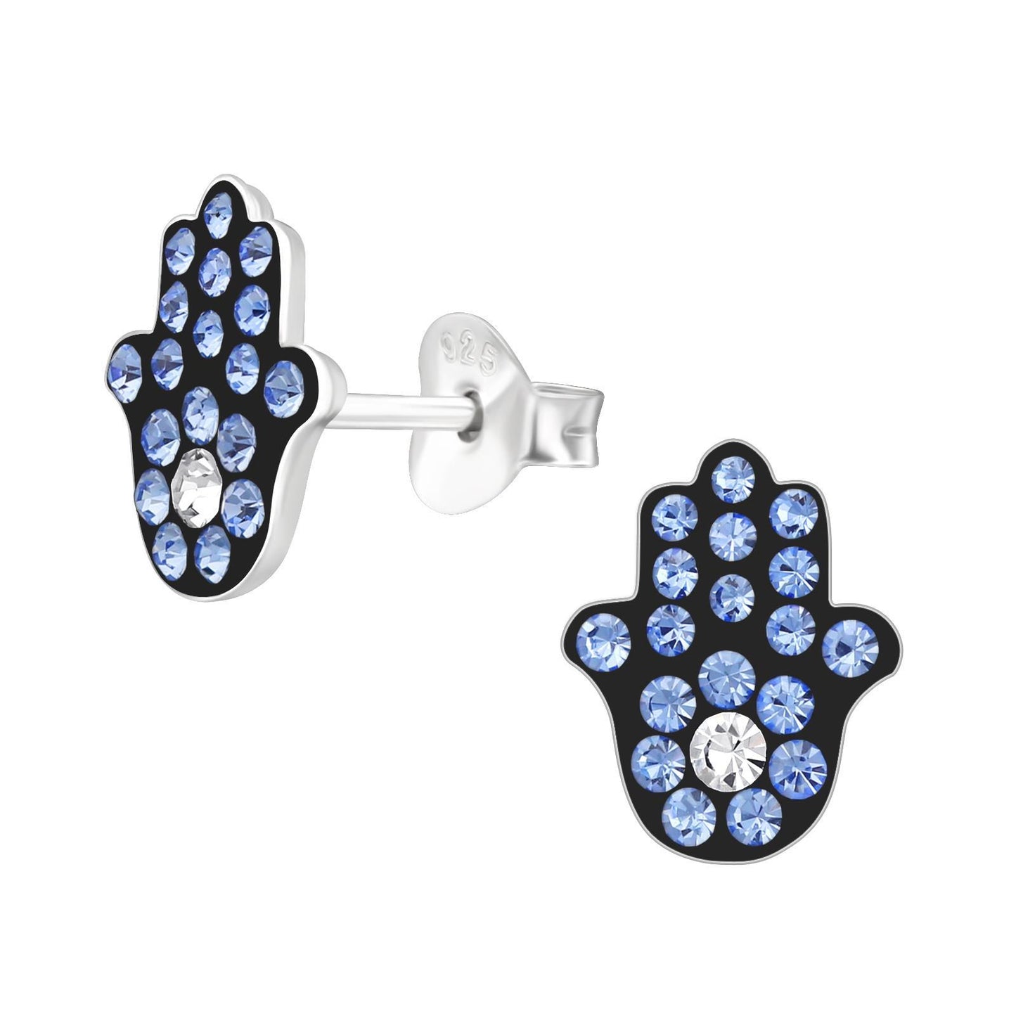 Kinder Ohrringe Hamsa aus 925 Silber