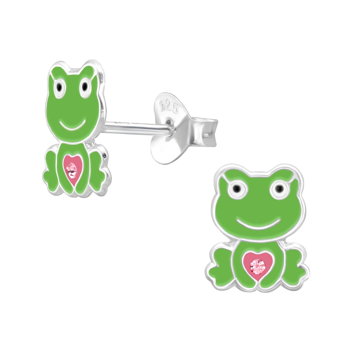 Kinder Ohrringe Frosch aus 925 Silber