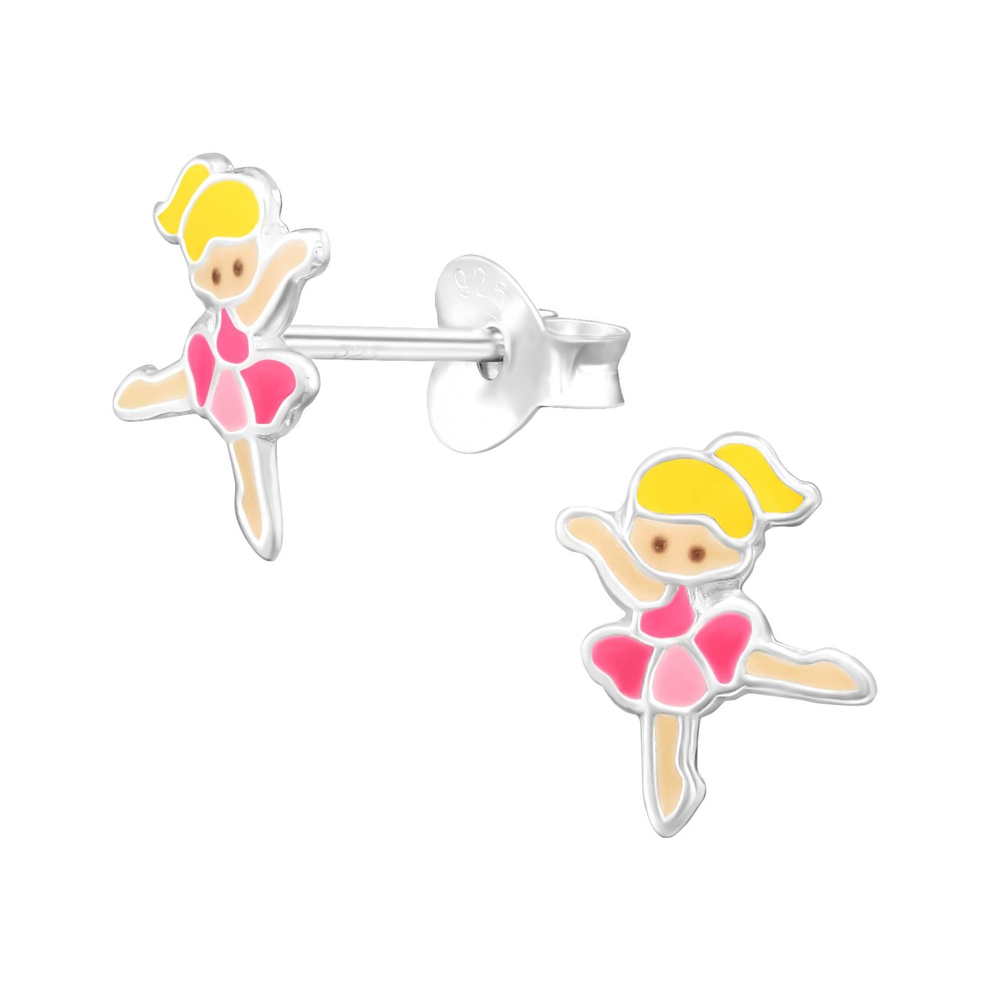 Kinder Ohrringe Ballerina aus 925 Silber