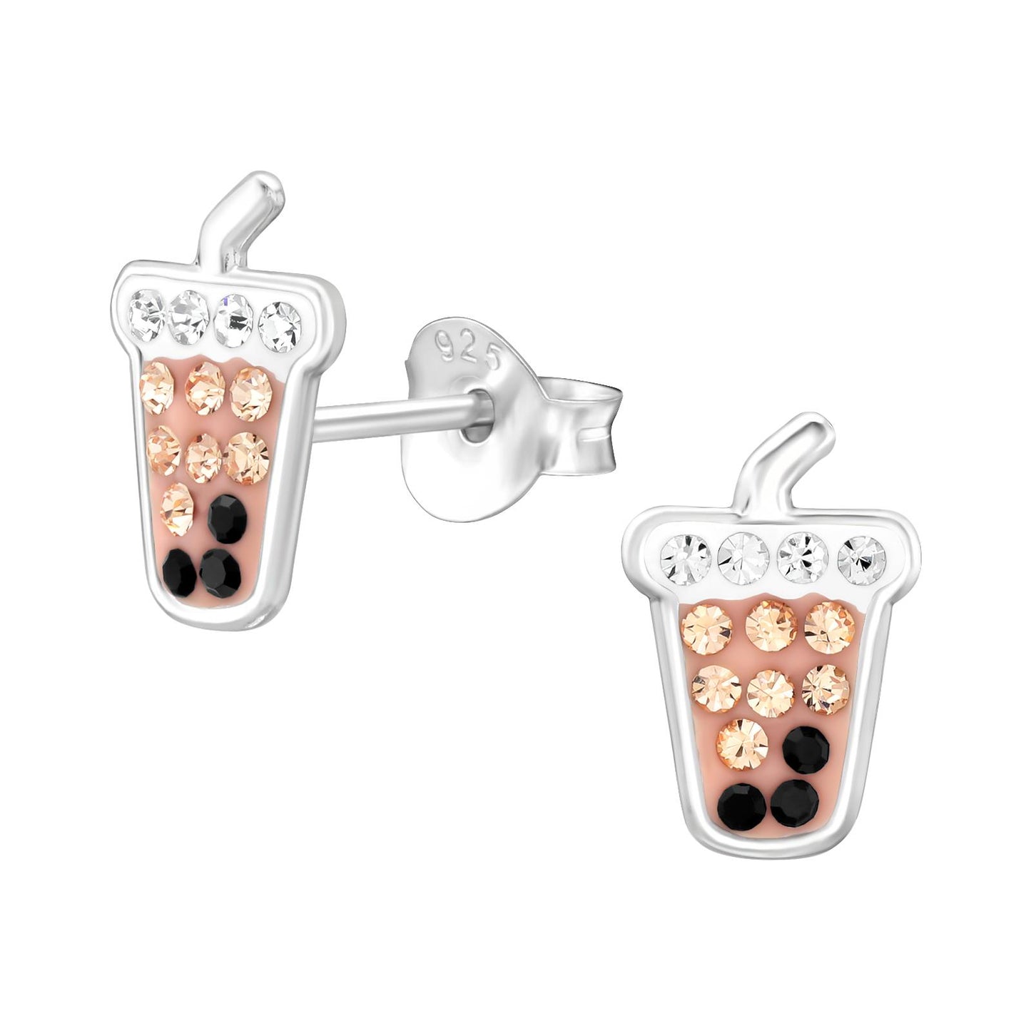 Kinder Ohrringe Bubble Tea aus 925 Silber