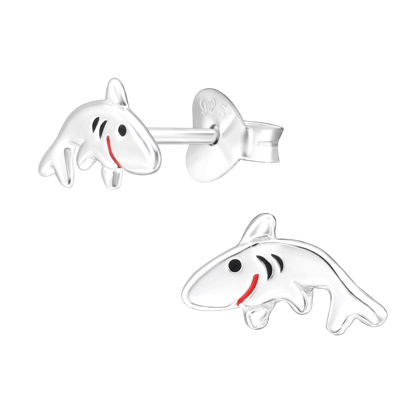Kinder Ohrringe Hai aus 925 Silber