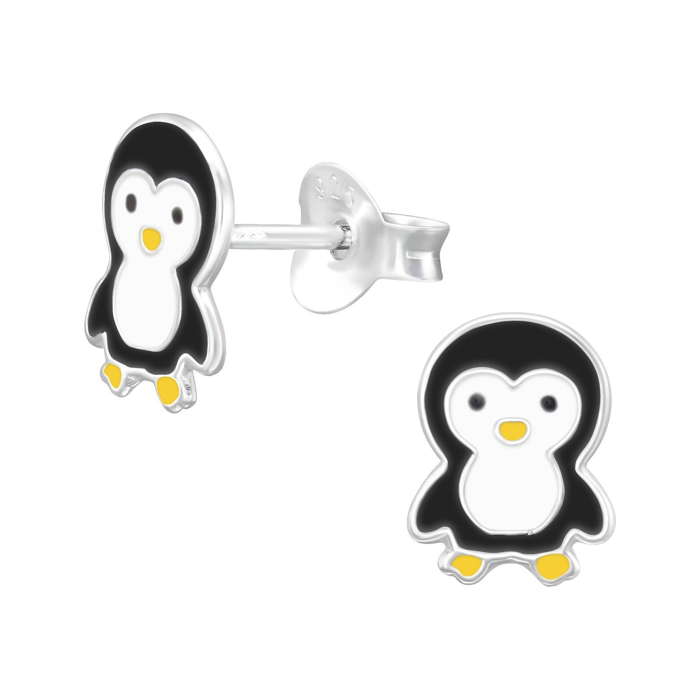 Kinder Ohrringe Pinguin aus 925 Silber