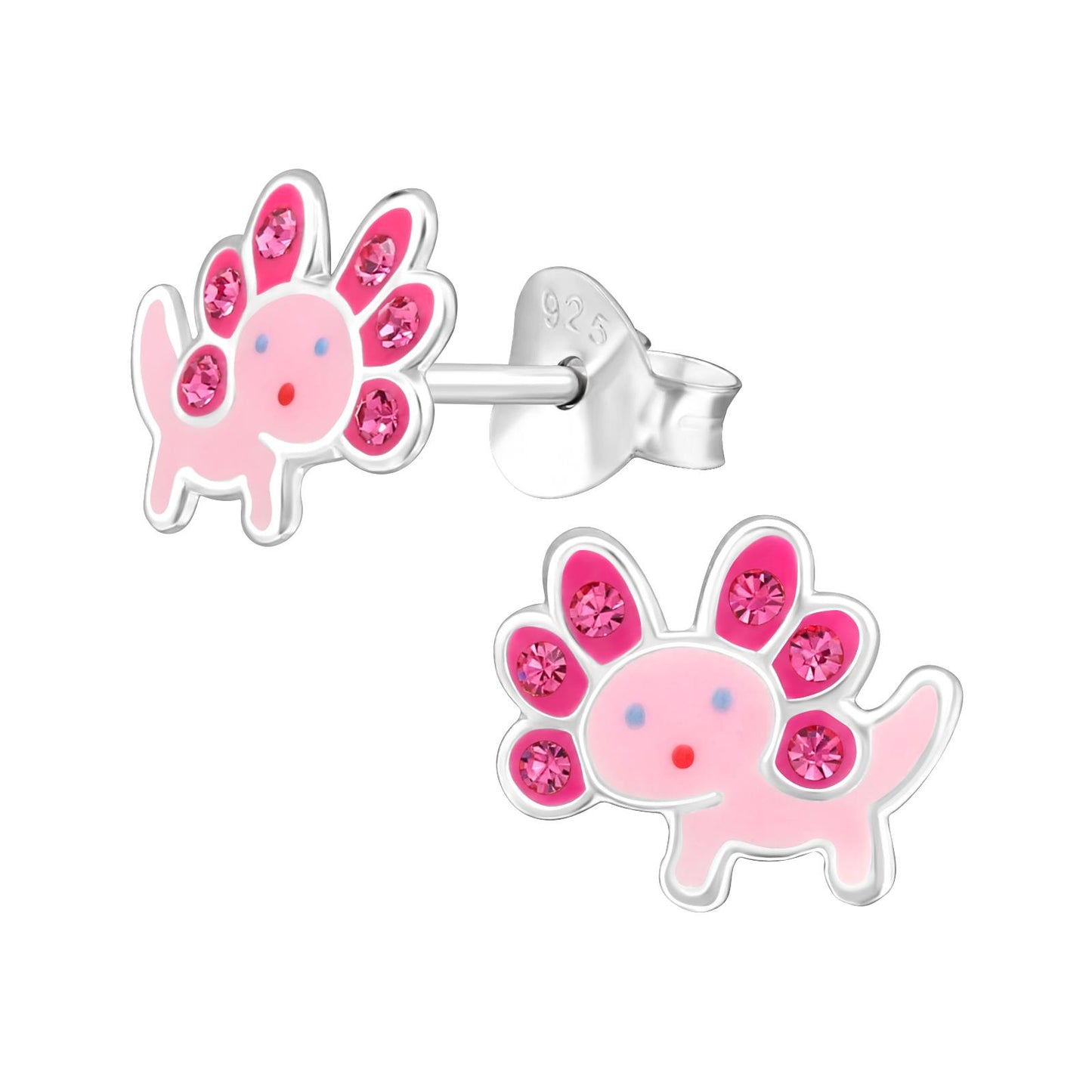 Kinder Ohrringe Axolotl aus 925 Silber