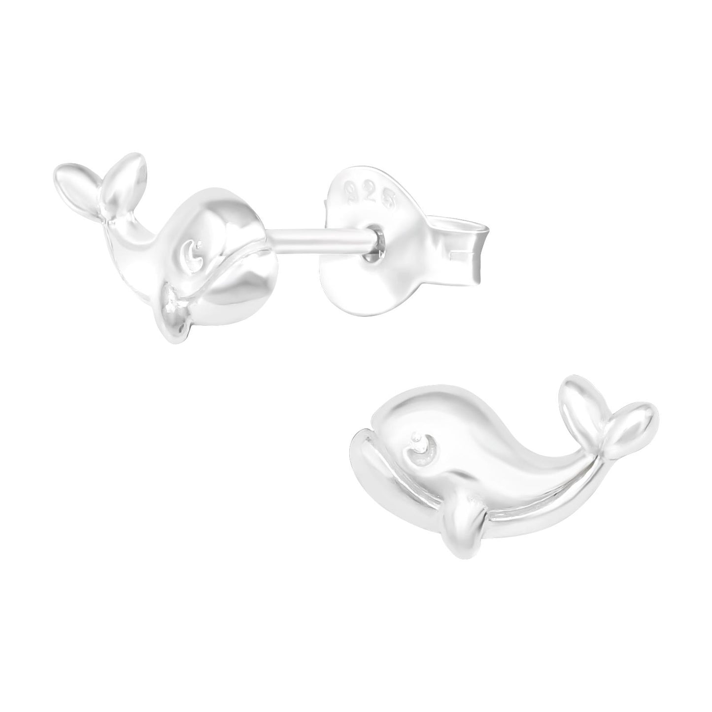 Kinder Ohrringe Delfin aus 925 Silber