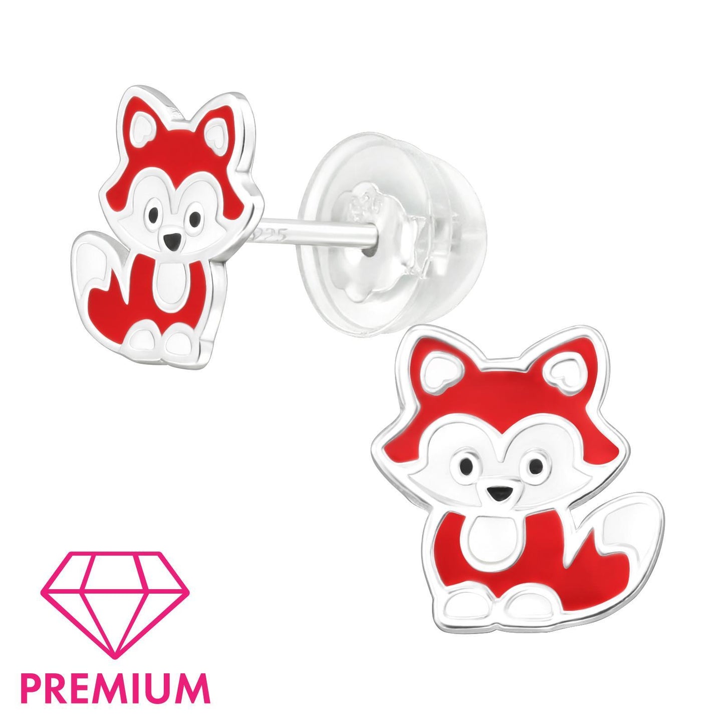 Kinder Ohrringe Fuchs aus 925 Silber