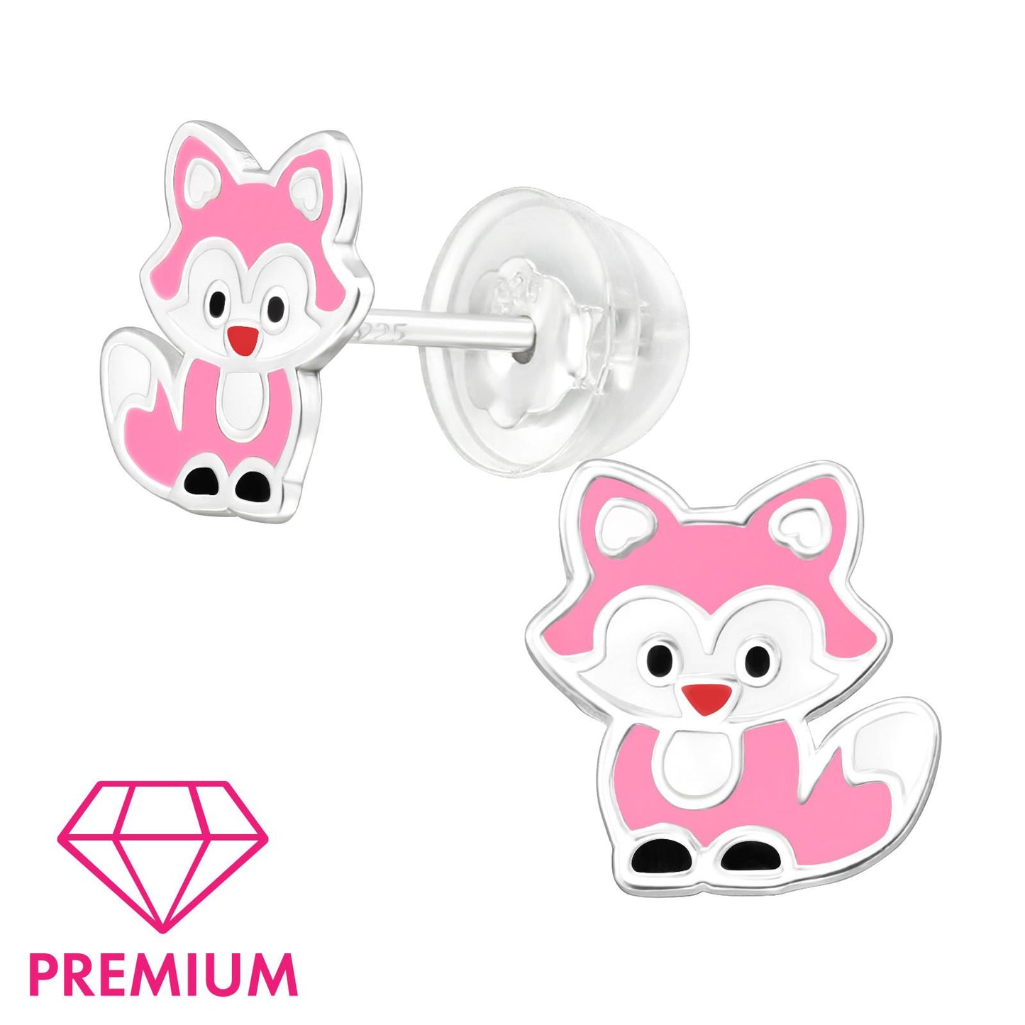 Kinder Ohrringe Fuchs aus 925 Silber