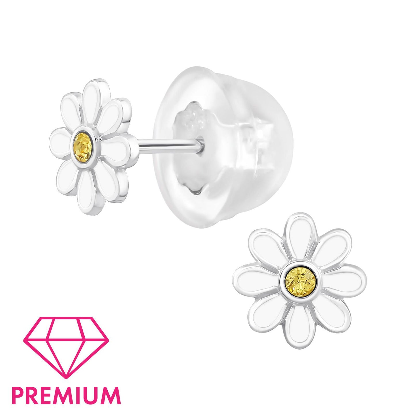 Mädchen Ohrringe Blumen aus 925 Silber