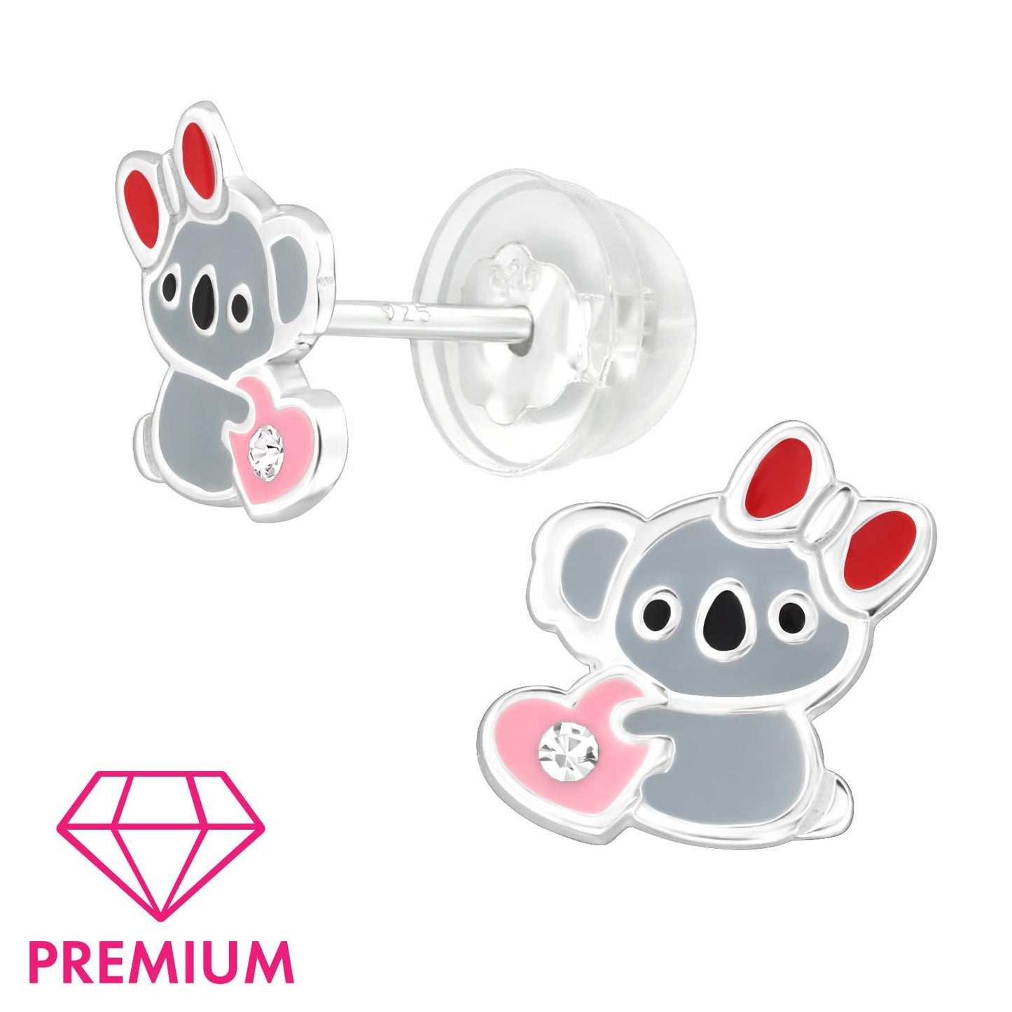 Kinder Ohrringe Koala aus 925 Silber