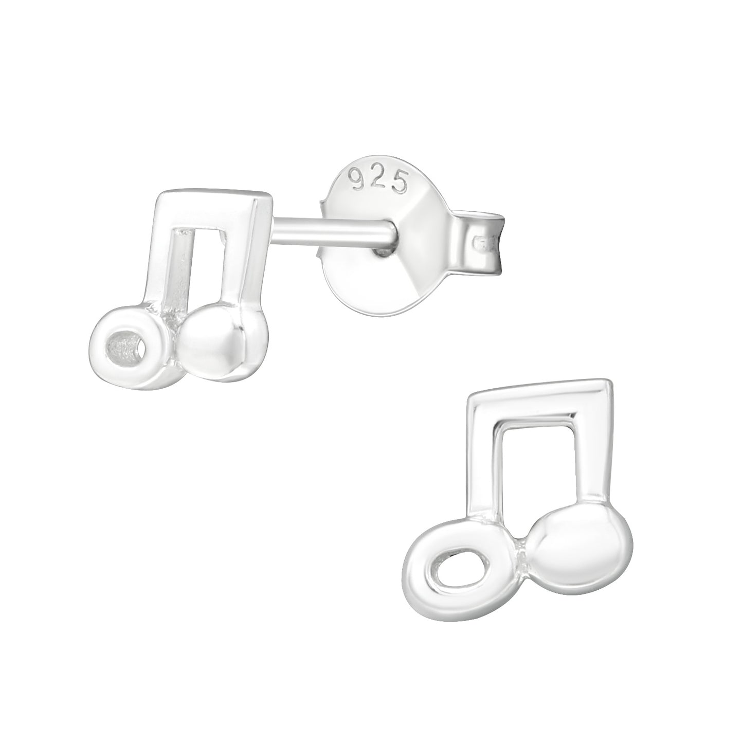 Kinder Ohrringe Musiknote aus 925 Silber
