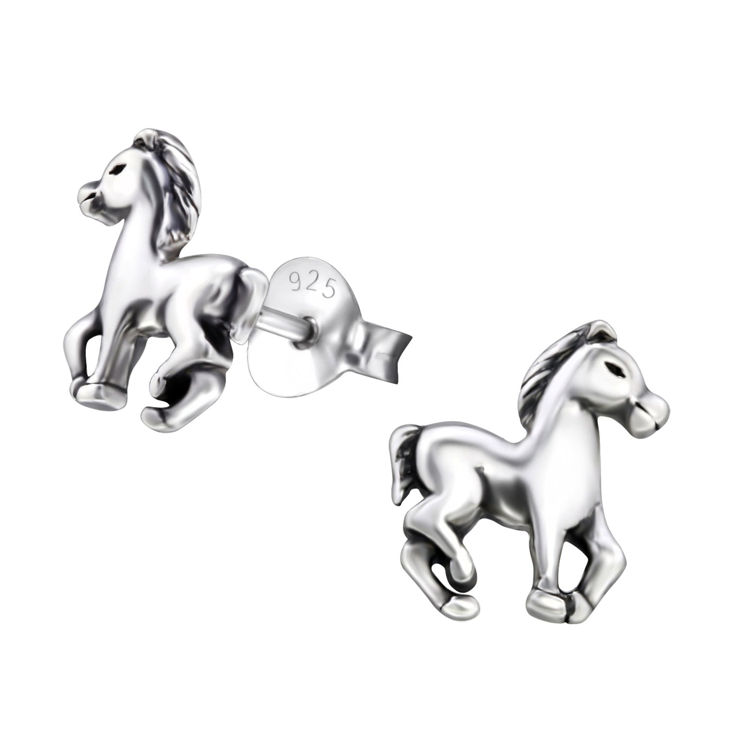 Mädchen Ohrringe Pferd aus 925 Silber