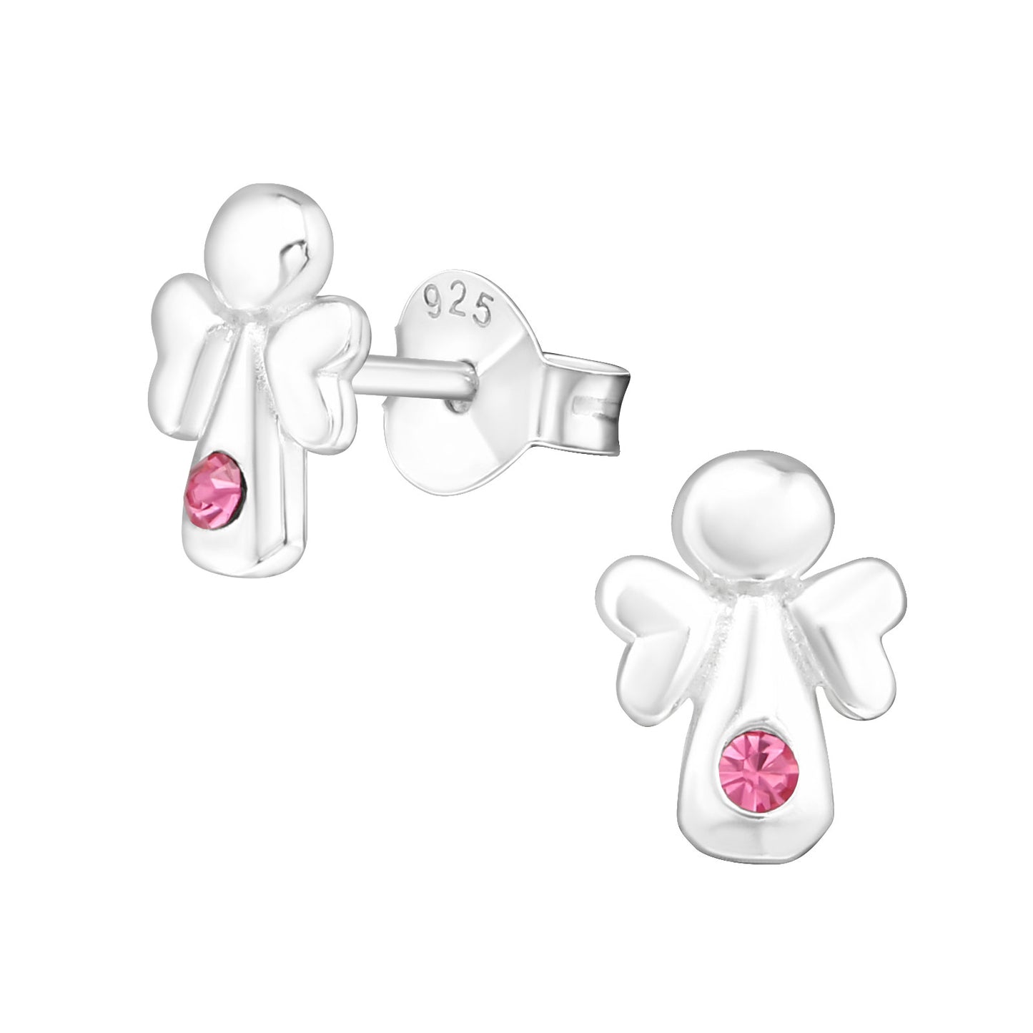 Children's angel earrings made of 925 silver