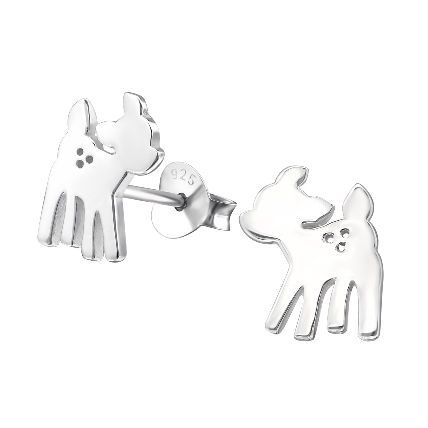Kinder Ohrringe Hirsch aus 925 Silber
