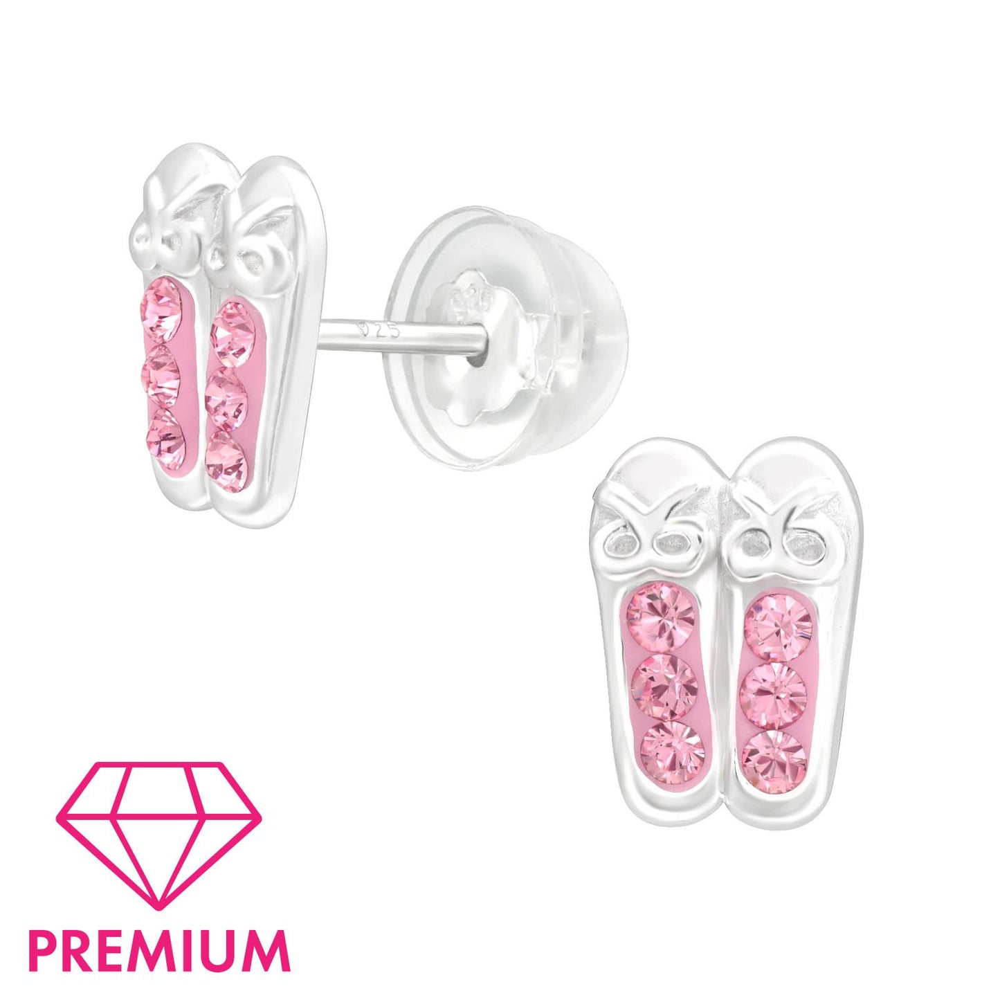 Kinder Ohrringe Ballerina aus 925 Silber