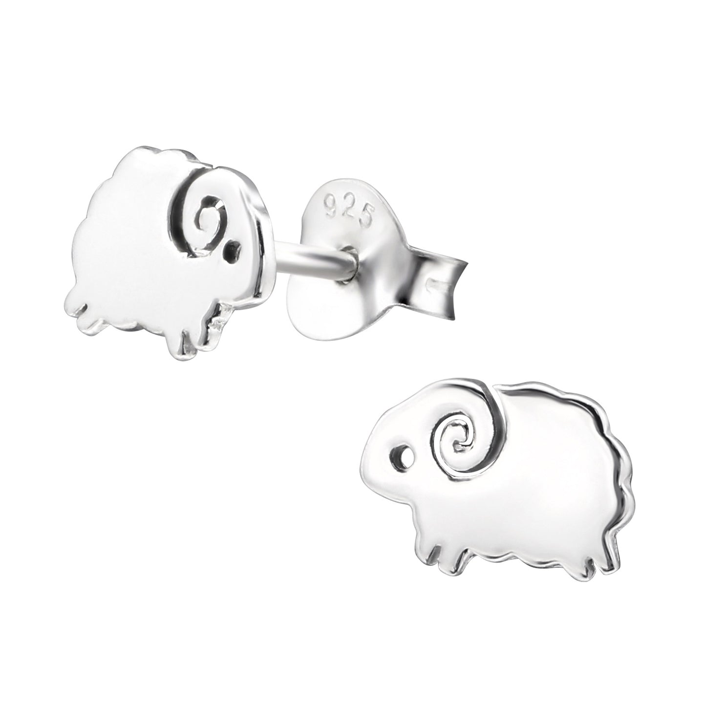 Kinder Ohrringe Schaf aus 925 Silber