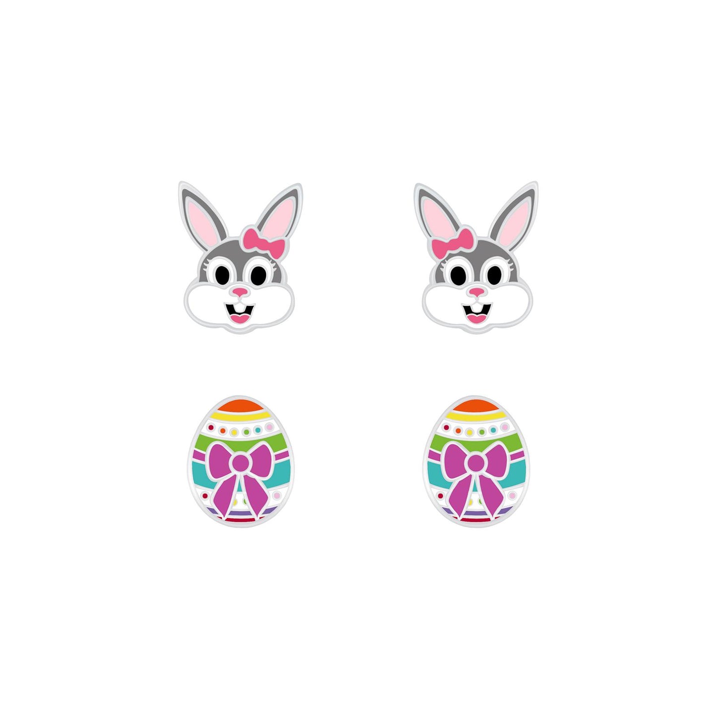 Children's Easter earring set made of 925 silver
