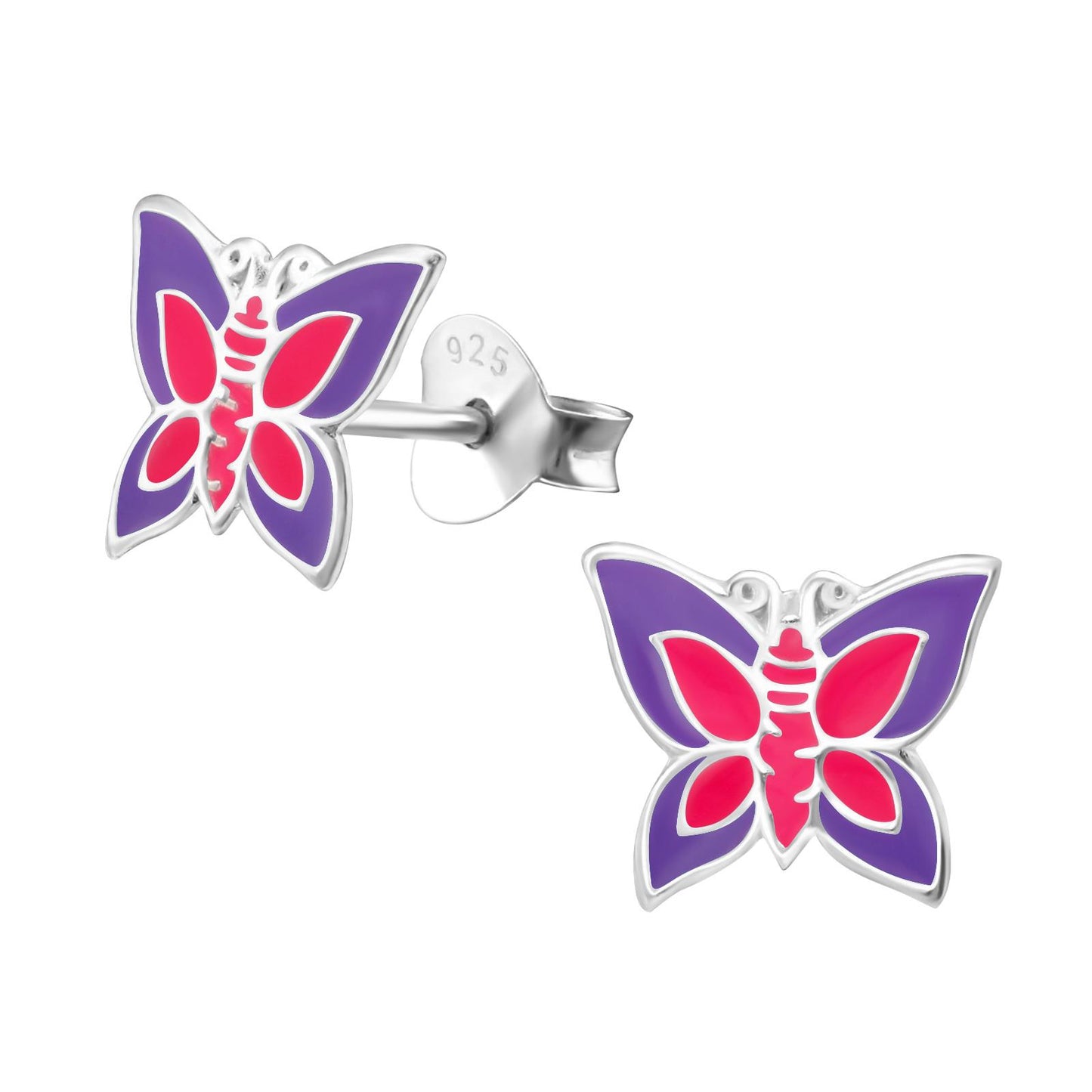Mädchen Ohrringe Schmetterling aus 925 Silber