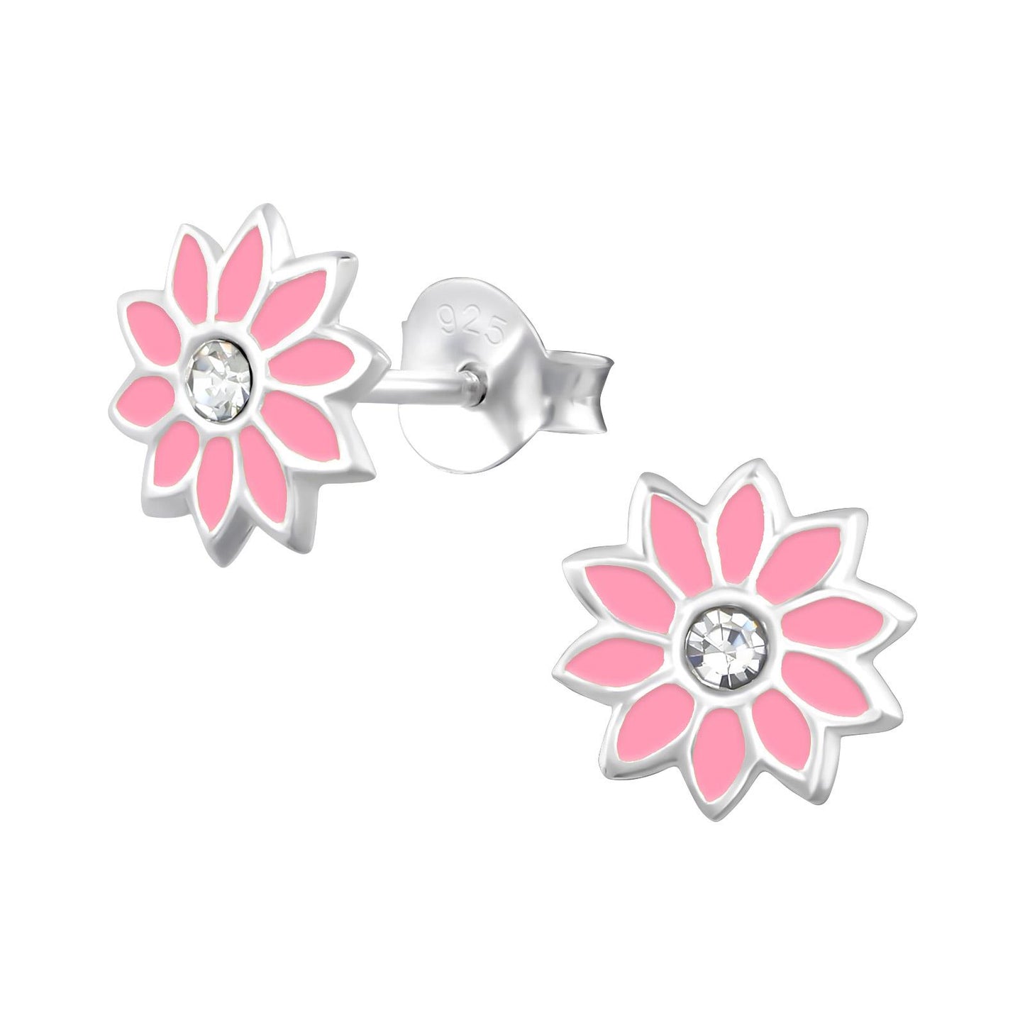 Mädchen Ohrringe Blume aus 925 Silber